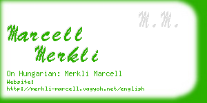 marcell merkli business card